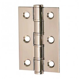 Stainless steel washered butt hinges 75mm