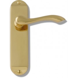 Regent short plate lever door handles