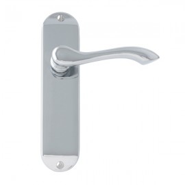Regent short plate lever door handles