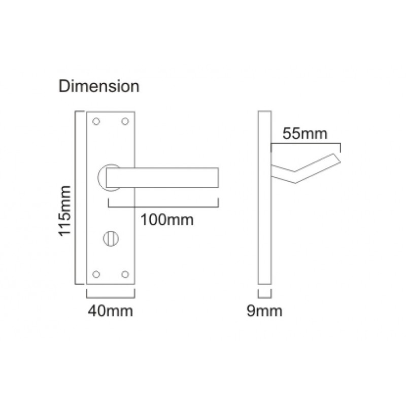 Buy Polished Chrome Interior Door handles UK Door Handles