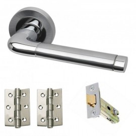 Jet Door Handles 51mm Round Rose